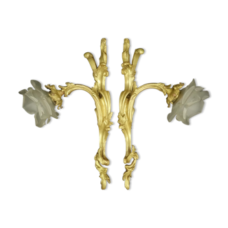 Paire d'appliques style Louis XV