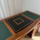 Minister Louis-Philippe's desk in solid cherry wood and leather.