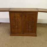 Foldable solid tech bar cabinet