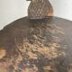 Brutalist stool with African influence