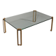 Coffee table design by Peter Ghyczy model T24 1970s 120x80x45