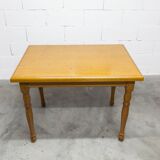 Rustic table from 1960, honey colour, 100x70cm, height 74cm.