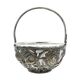 Sugar bowl, postmodernism, silver-plated brass, HEFRA, Poland, 1970s