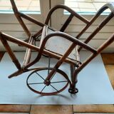 Poussette jouet en bois ancienne