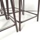 4 vintage metal and wood laboratory stools