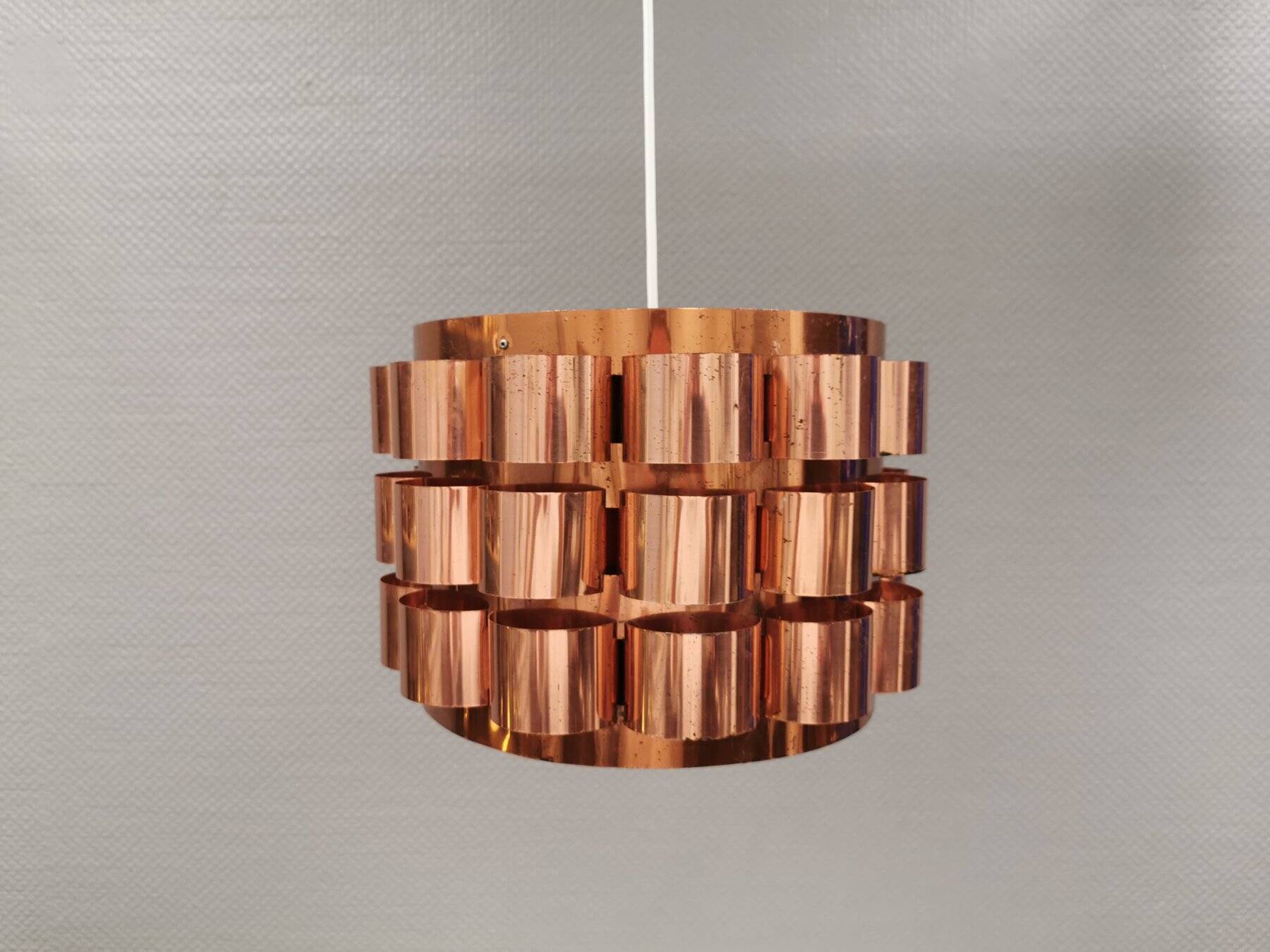 Hanging lamp 1980s Denmark, by Werner Schou for his own company Coronell