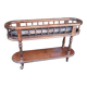 Wooden planter on wheels