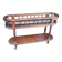Wooden planter on wheels