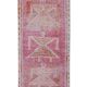 Vintage Turkish rug from Oushak, handwoven 85x266 cm