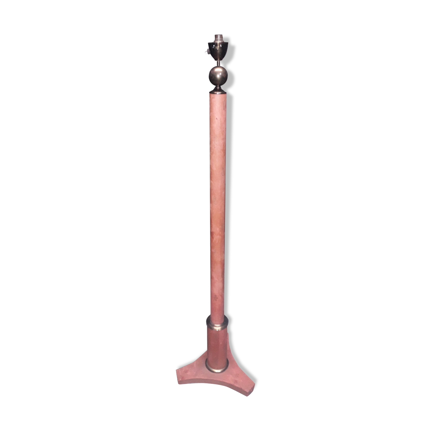Pink leather sheath lamppost