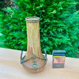 Ceramic vase bronze frame signed Denbac