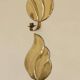 Pair of Swedish Mid-Century Brass Wall Sconces