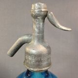 Former little siphon of bistro seltz water deco vintage blue bar Isère