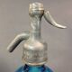 Former little siphon of bistro seltz water deco vintage blue bar Isère