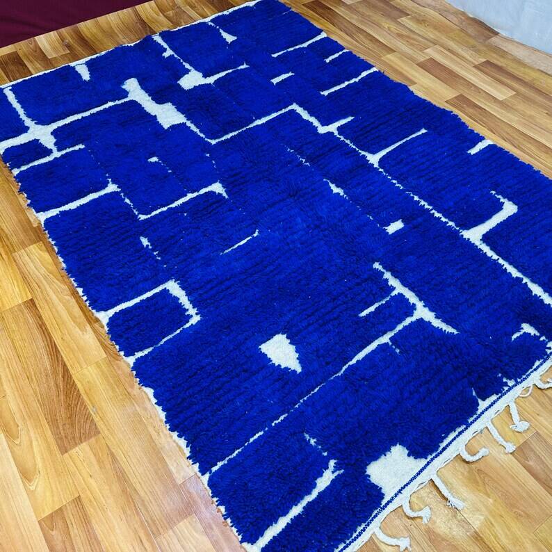 Majorelle blue rug 230cm x 150cm