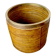 Rattan and brass planter basket, Italy, 1970