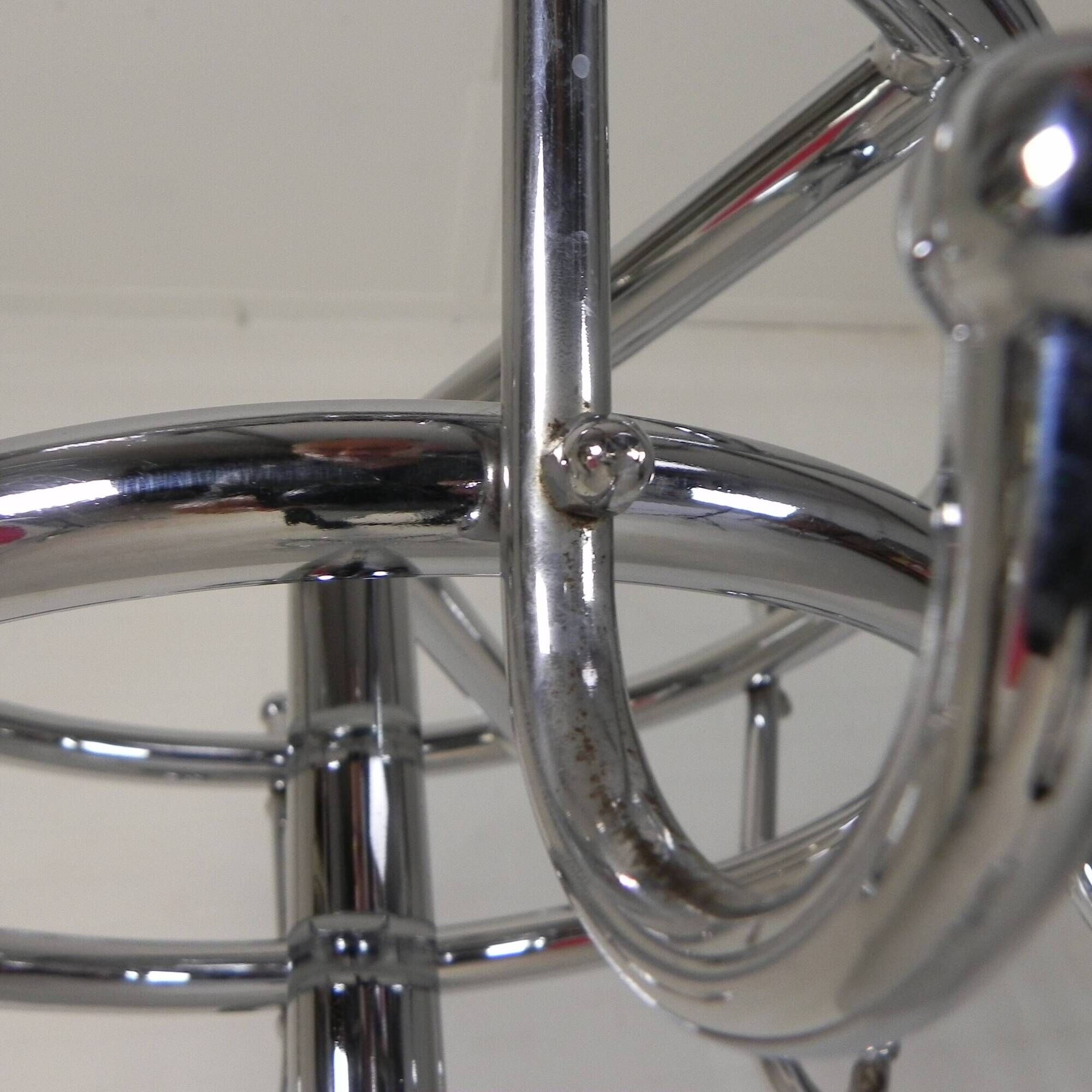 Freestanding Tubax coat rack with 6 double hooks, 1950s