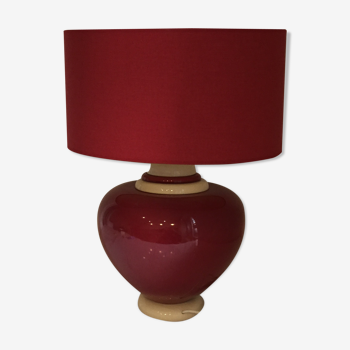 Ceramic table lamp, François Châtain France 1980s