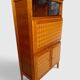 Vintage oak secretary with chestnut inlays – 1960