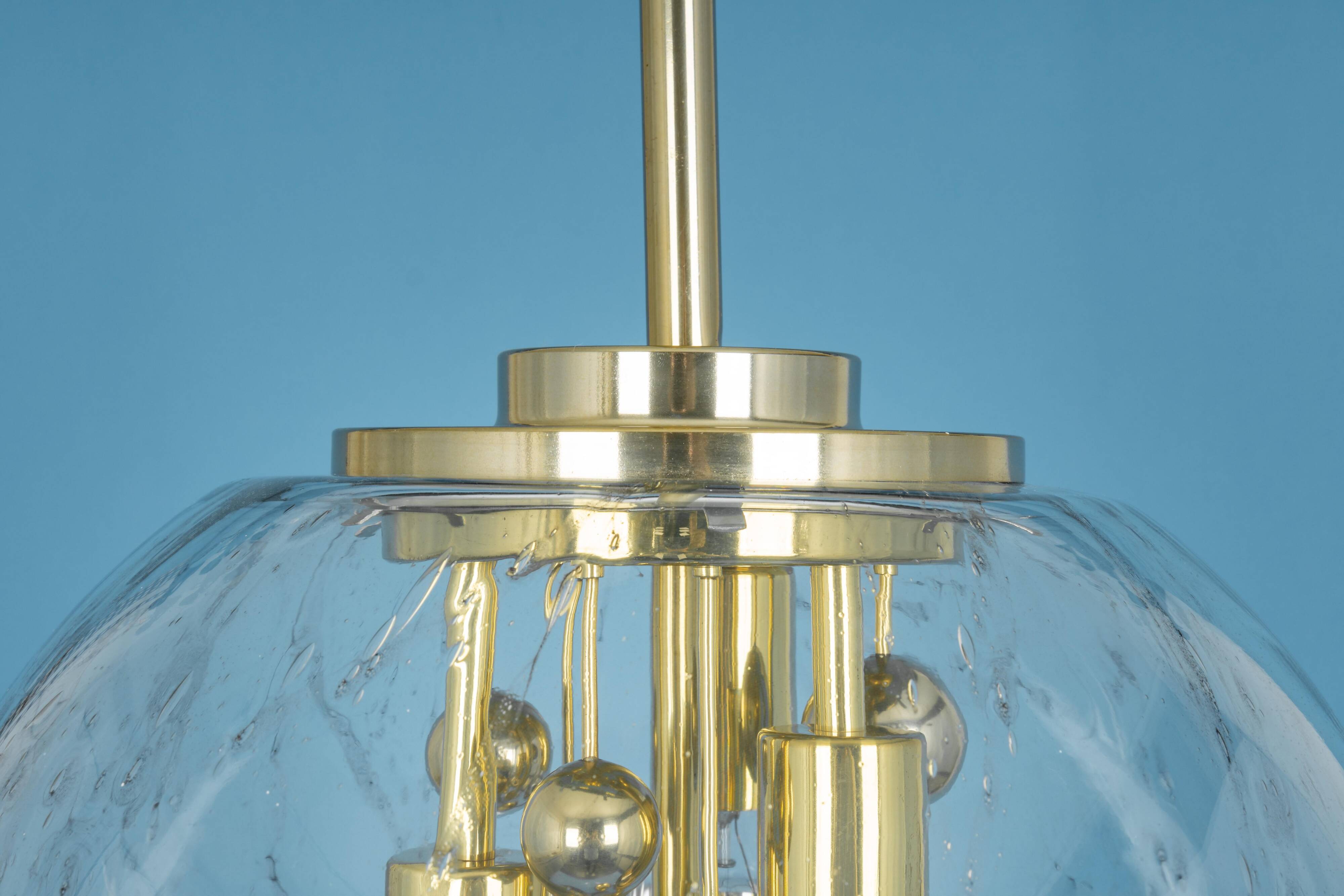 Sputnik Ball Chandelier by Doria, Germany, 1970s