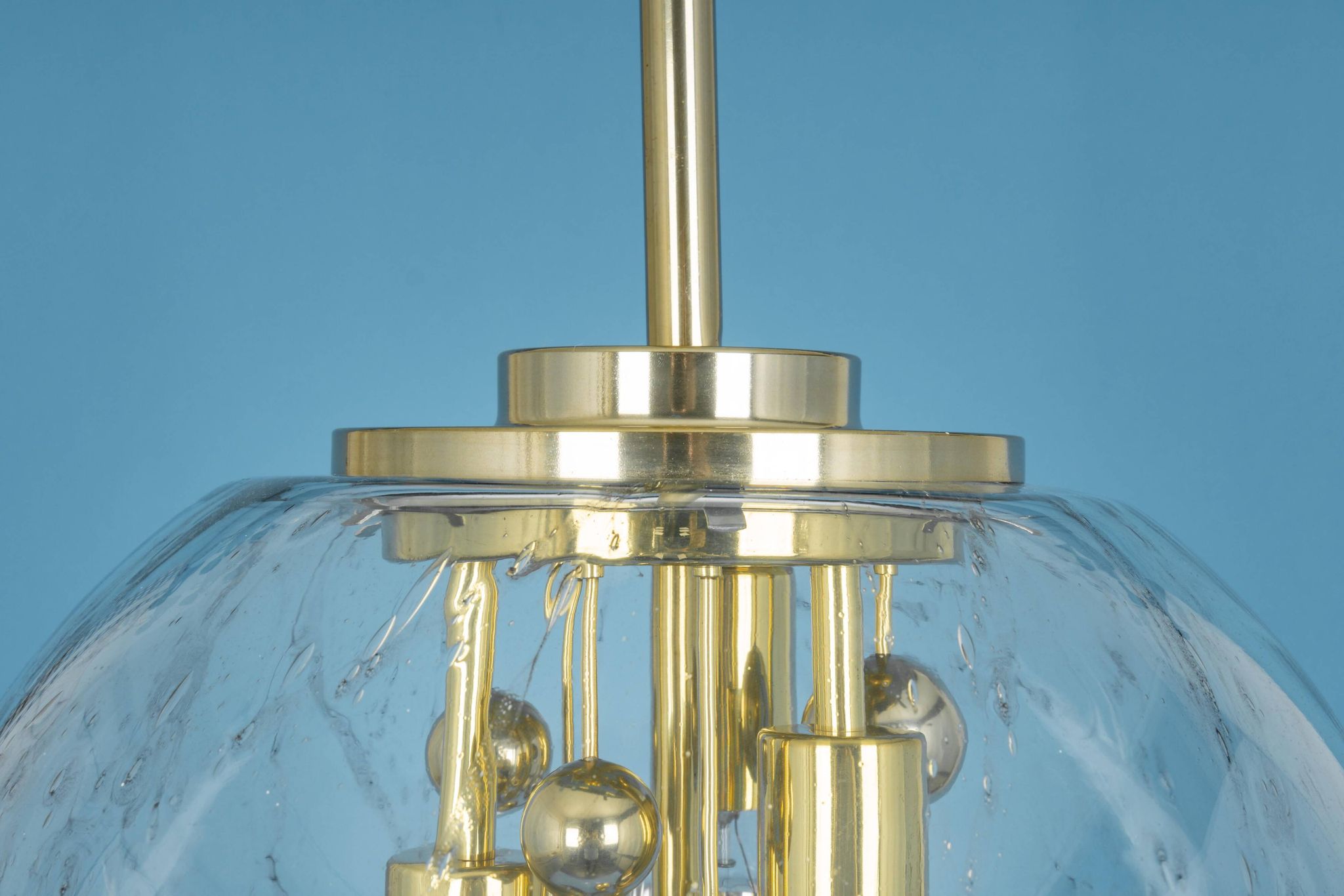 Sputnik Ball Chandelier by Doria, Germany, 1970s