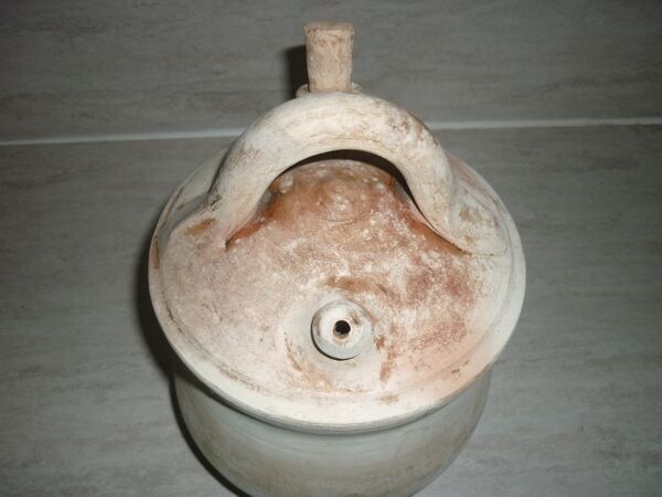 Cruche en terre cuite naturelle ancienne
