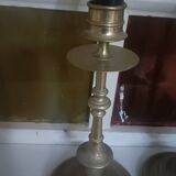 Pair of chiselled candlesticks