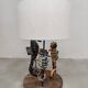 Vintage ceramic seahorse table lamp 'Sea spirit'