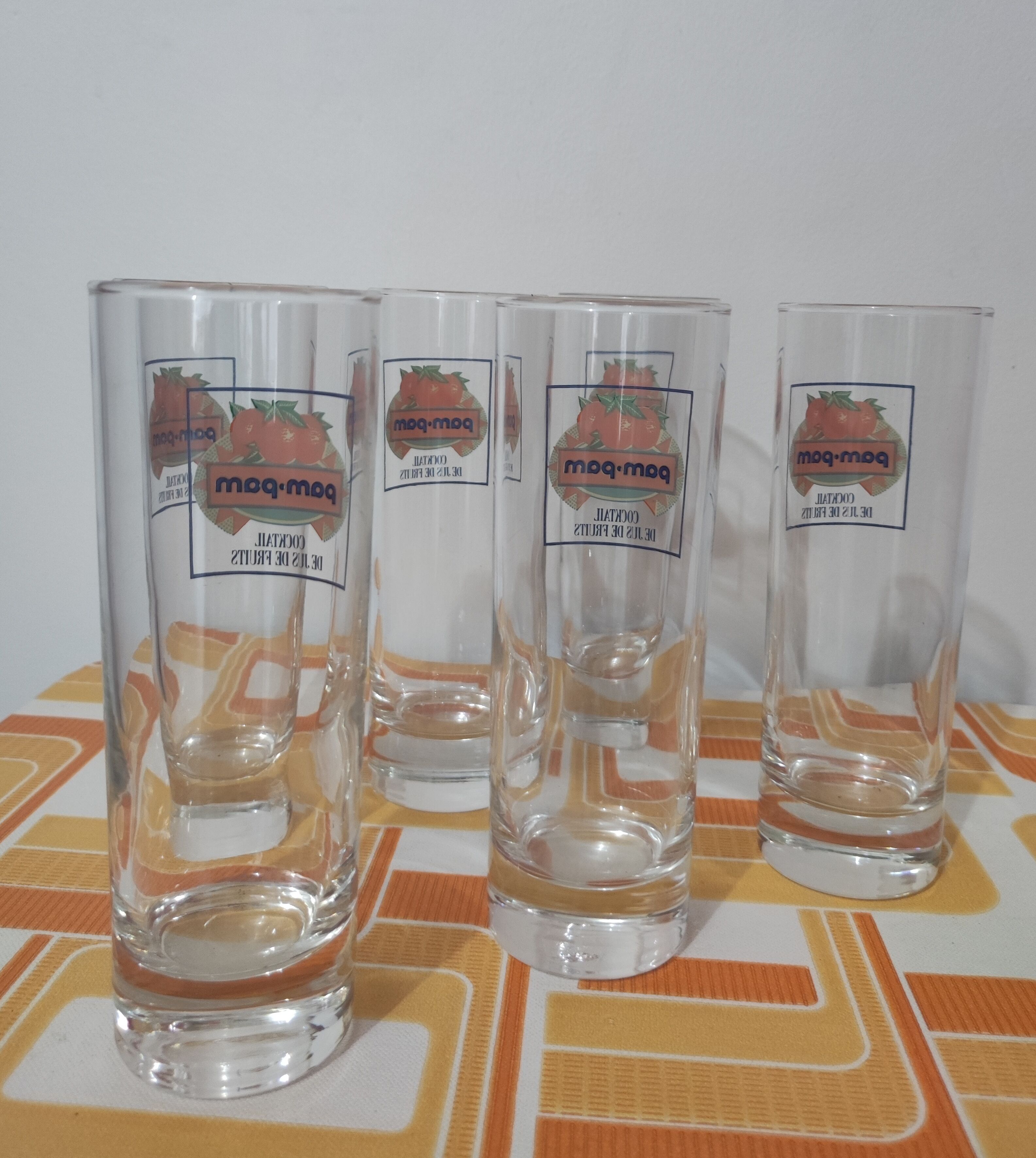 Vintage Pam Pam juice glasses