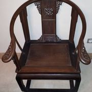 Chinese Quanyi Armchair In Jichimu, China Qing Dynasty