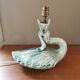 Vintage ceramic bird lamp base from Charolles