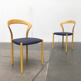 Stackable chairs and table German Lotus by Hartmut Lohmeyer for Kusch+Co, set of 3.