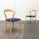 Stackable chairs and table German Lotus by Hartmut Lohmeyer for Kusch+Co, set of 3.