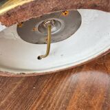 Italian design lamp in silver and gold ceramic. 1970s.