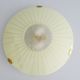 Mid-century wall or ceiling lamp made of glass with a graphic pattern
