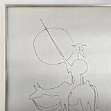 Vintage Don Quixote painting 1970