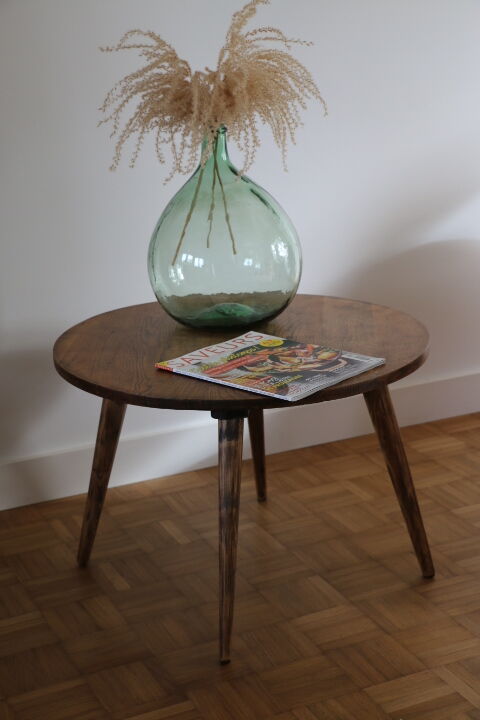 Table basse chêne ronde 642mm