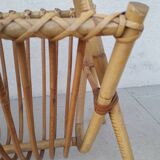 Rattan magazine rack