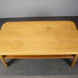 Mid-century Scandinavian conference table in solid birch, 1980s