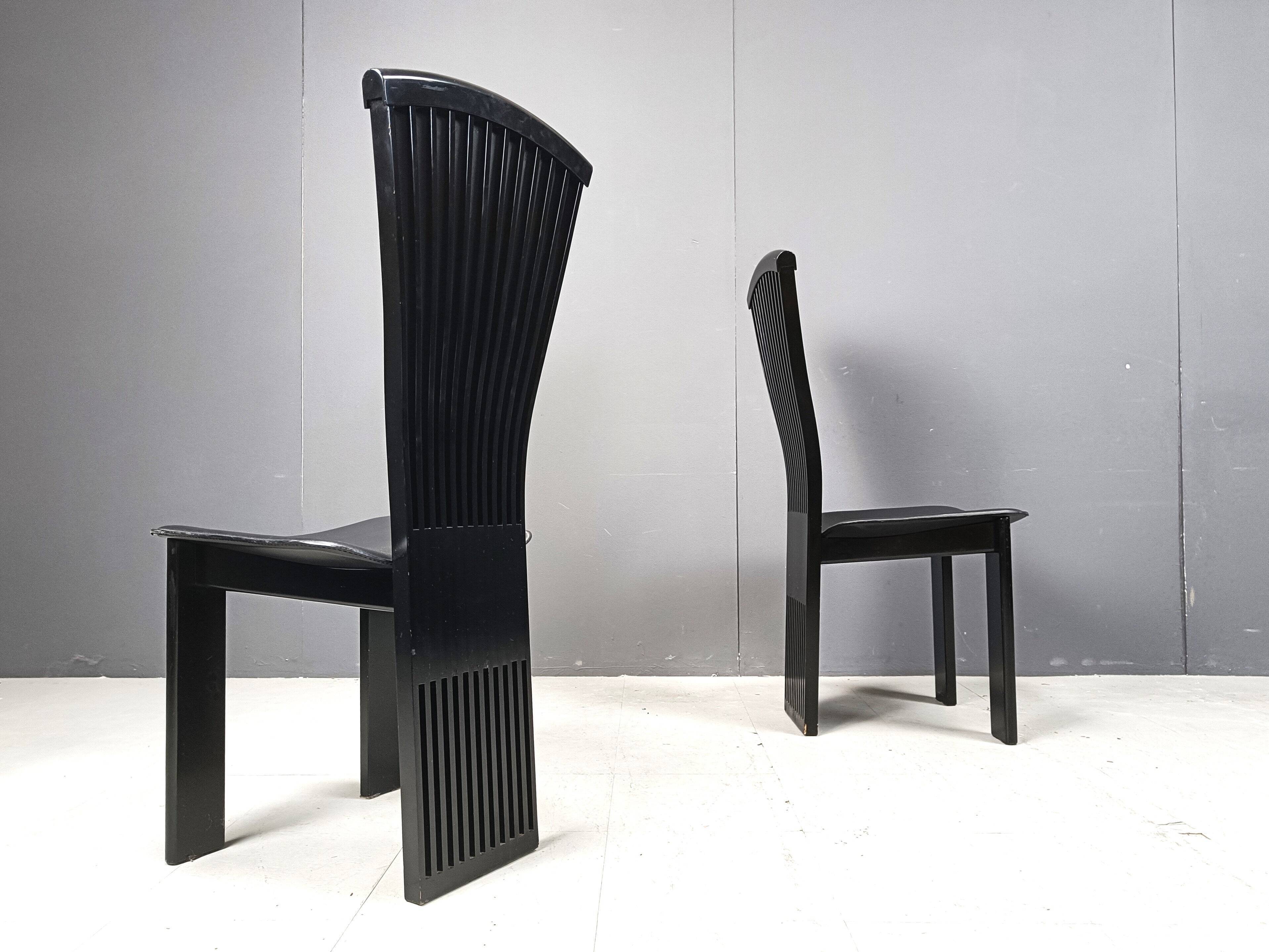Post modern dining chairs by Pietro Costantini, 1980s, set of 6