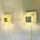Geometric Square Layered Wall Lamps By Unknown Designer, The Netherlands 1960S