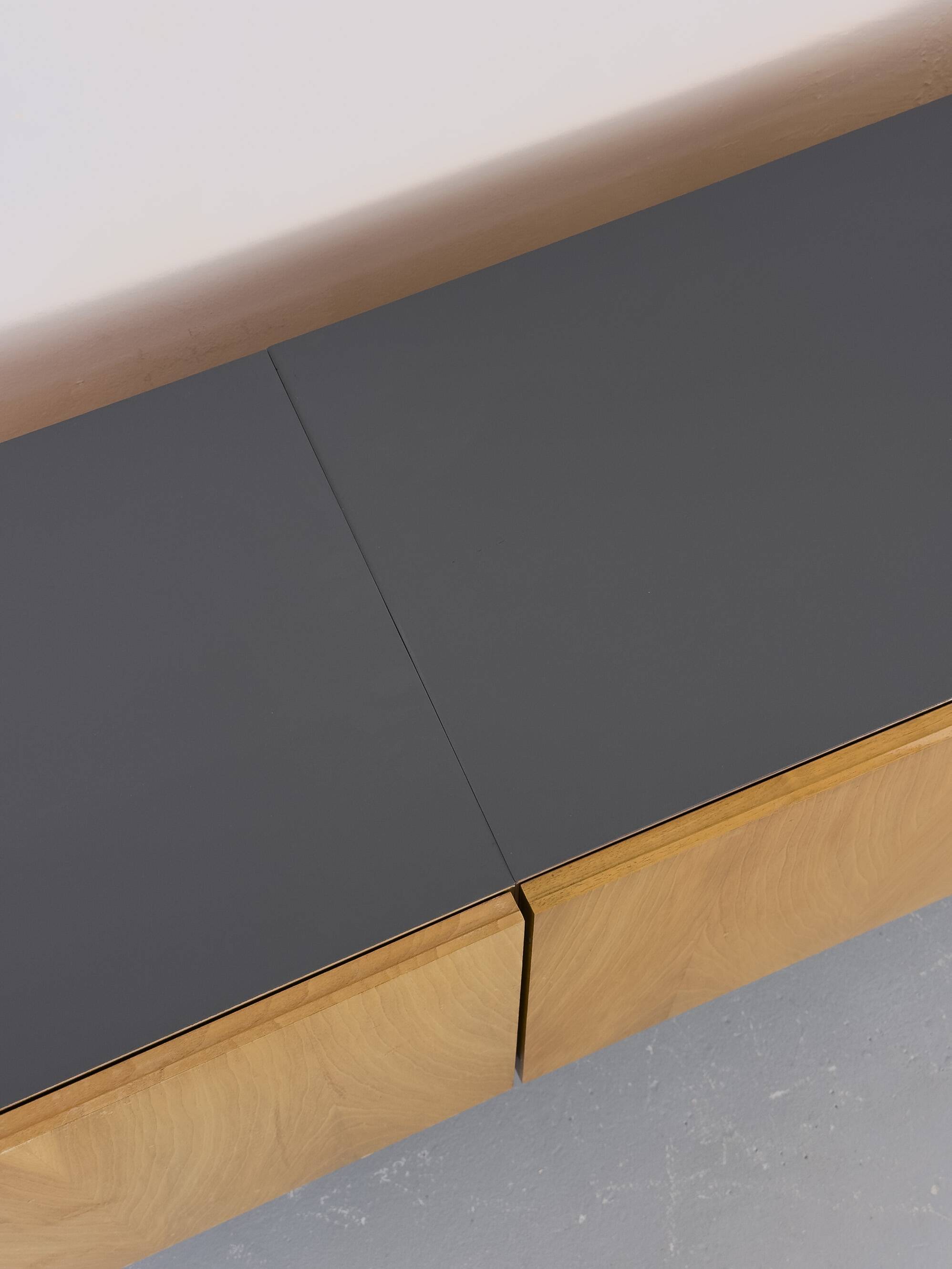 Minimalist Mid-Century Walnut Sideboard, 1960s