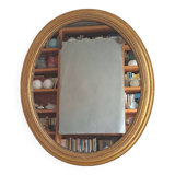 Miroir ancien en bois doré