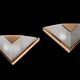 Pair of wall lamps mid century modern french 1970s vintage