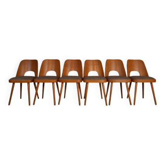 Set de 6 chaises TON515 par Oswald Haerdtl,  Vintage tchèque 1960s