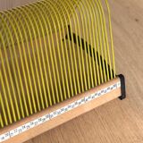 Porte vinyle jaune structure en bois