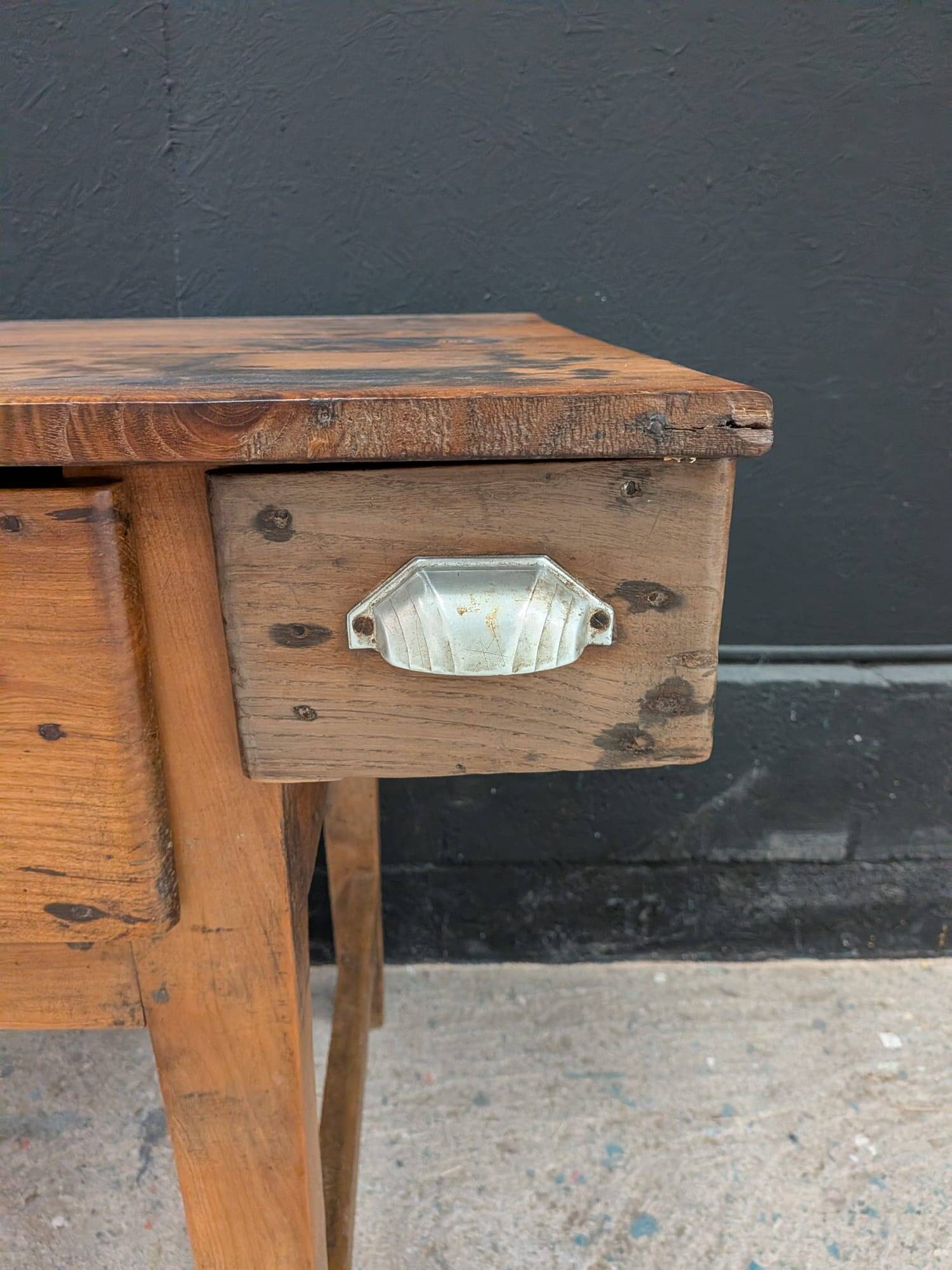 Table de ferme de cuisine fin XIXeme
