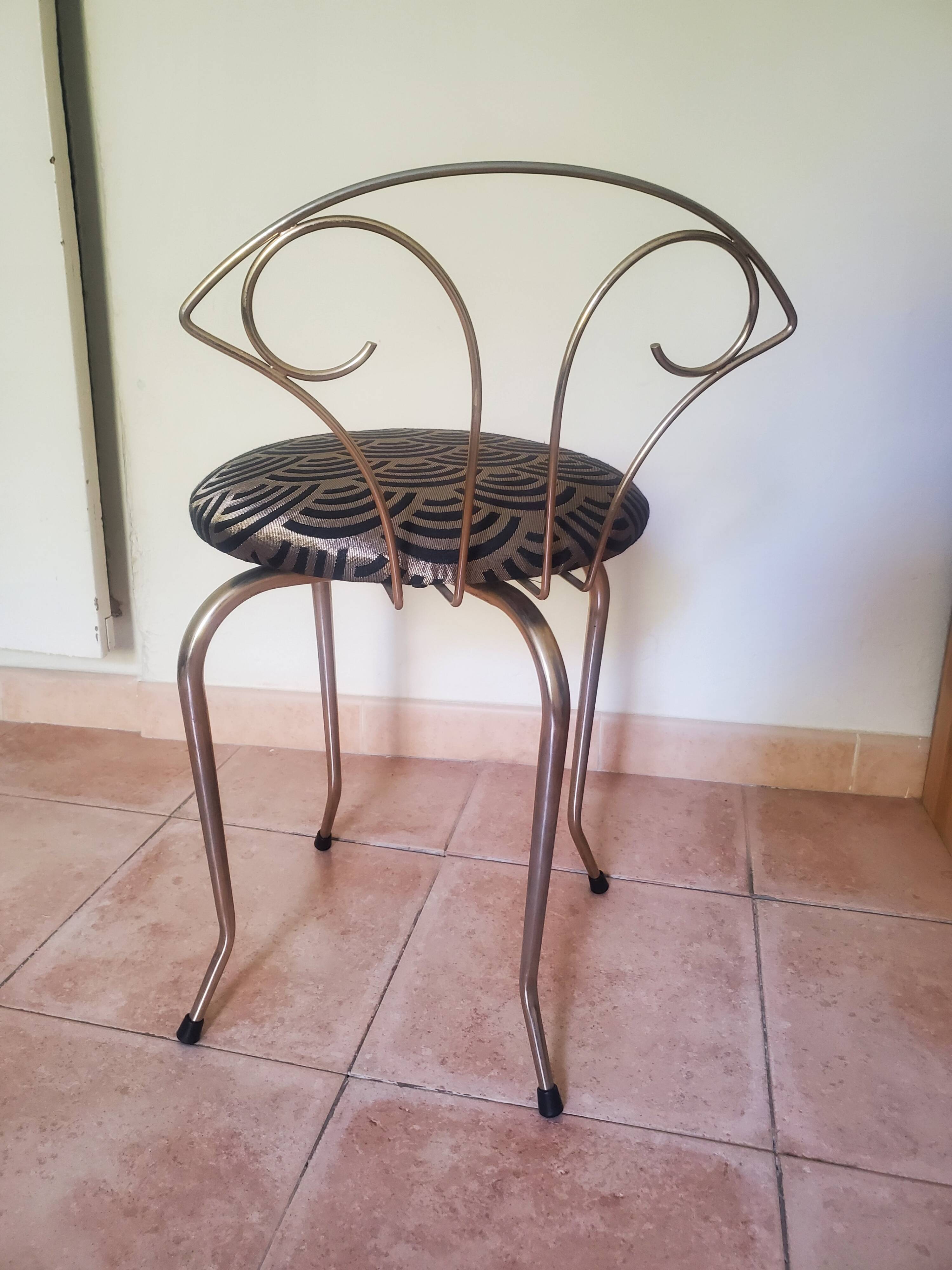 Art Deco swivel dressing table chair