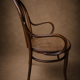Fauteuil Viennois hêtre cintré circa 1930