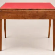 Small vintage desk from the 50s-60s – Wood and red top